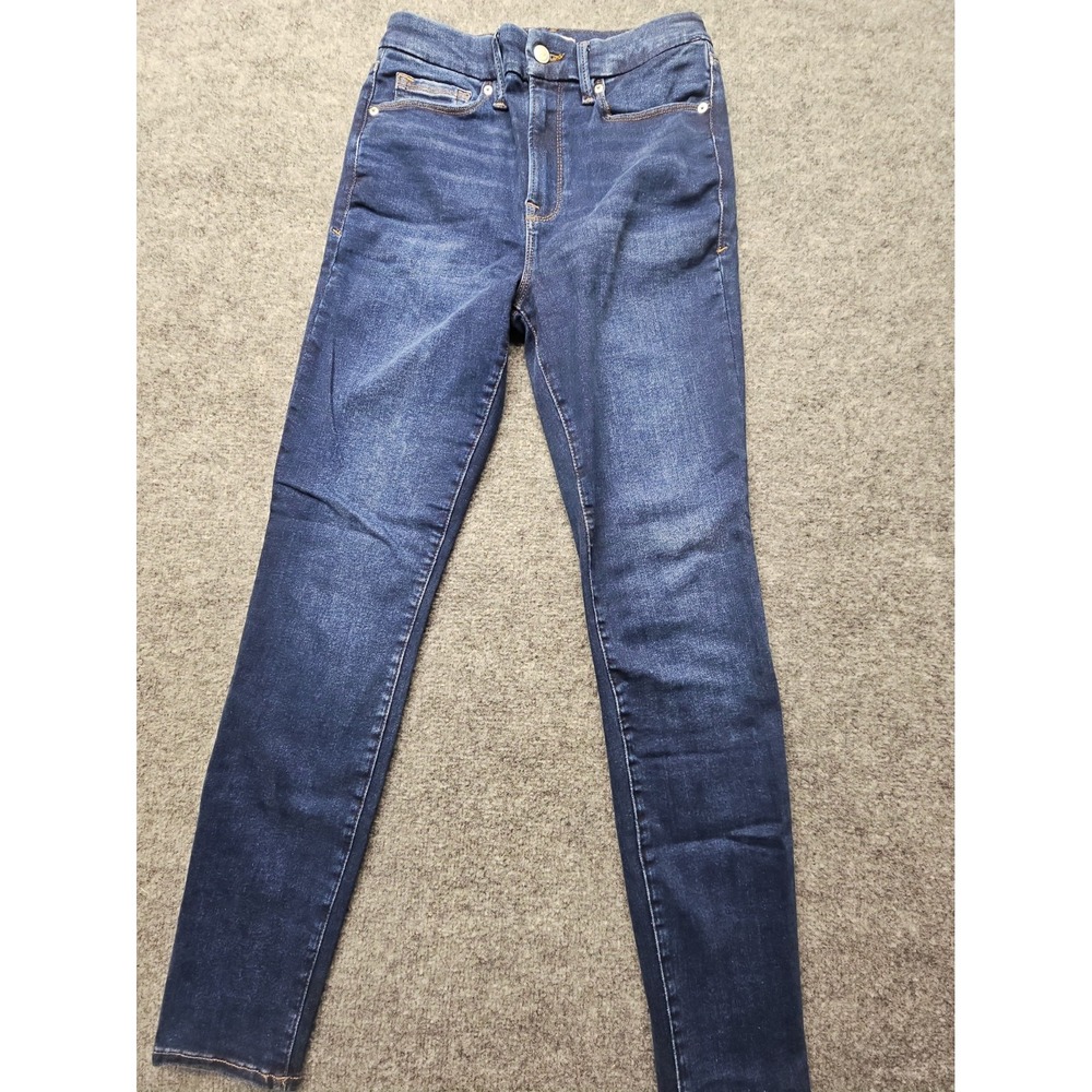 Good American Jeans Womens 6-12 (28x30) High Rise Stretch Skinny Denim